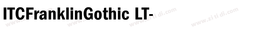 ITCFranklinGothic LT字体转换